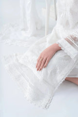 White Fully Embroidered Chikankari 3-Piece